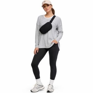 Lululemon Hit Unwind long sleeve shirt size 6 Grey off duty model yoga travel